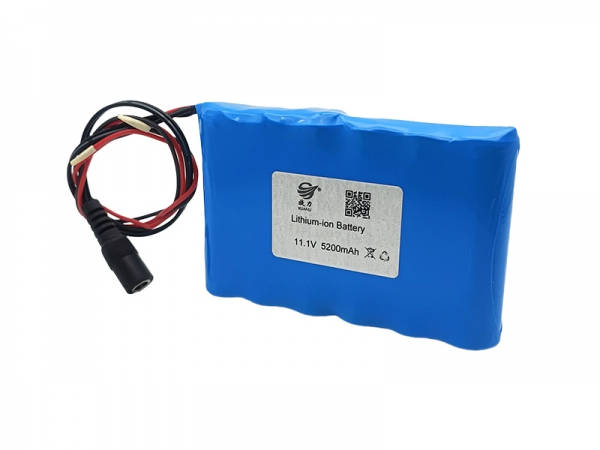 11.1V 5200mAh cylindrical lithium battery -DC plug