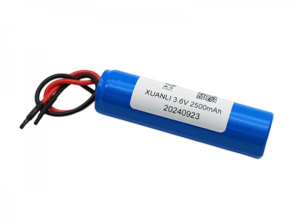 3.6V 2500mAh 18650 cylindrical lithium battery | 18650 lithium battery