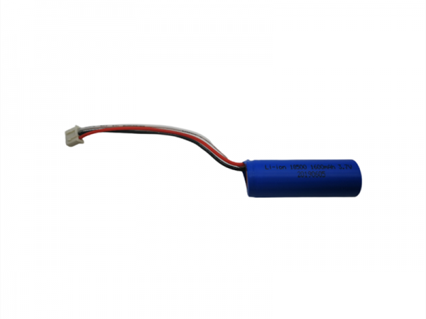 3.7V 1600mAh 18500 cylindrical lithium battery -3pin